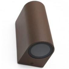 Φωτιστικό Οβάλ Διπλής Κατεύθυνσης 2xGU10 230V Αλουμινίου IP54 Σκουριά 3-79281